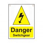 "Danger   Switchgear" Sign 400 x 300mm